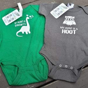I love my aunt / auntie onesies baby bundle